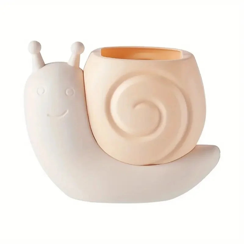 Snail‑Shaped Multi‑Functional Pen Holder – Cute Desktop Organizer for Stationery & Makeup Brushes