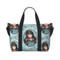 Santoro Gorjuss Large Beach & Travel Tote – Women’s Yoga, Gym, Shopping Shoulder Duffle Bag
