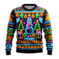 Neon Snowman Graphic Sweatshirts 2025 Merry Christmas 3D Printed Ugly Sweater For Women Clothing Snowflake Gifts Boy Tracksuit
