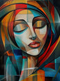 Abstract Pearl Girl Diamond Art – DIY Diamond Painting Mosaic, Handmade Embroidery Wall Décor