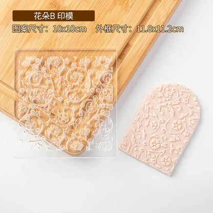 New Plant Flower Cookie Embosser Mould Spring Easter Party Fondant Biscuit Mold Cake Decorating Tools Acrylic Icing Cookie Mould
