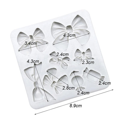 Bow Bowknot Silicone Cake Baking Mold Sugarcraft Chocolate Cupcake Resin Tools Fondant Decorating Tools