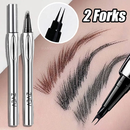 2Point Wild Eyebrow Pencil Long Lasting Easy To Grip Eyebrow Tattoo Waterproof Thin Liquid Lying Silkworm Brow Pen Korean Makeup