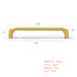 Solid Brass Handles Modern  Kitchen Cabinet Knob Cupboard Door Pulls Drawer Knobs Gold Furniture Handle Hardware