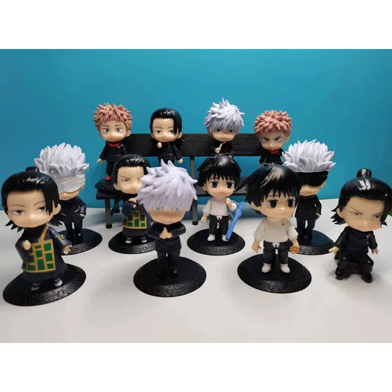 12pcs/set Anime Jujutsu Kaisen Figure Model Toys 10cm