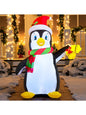 JOYFY 5 FT Christmas Inflatable Penguin Decoration with Built-in LEDs for Christmas Party Indoor Outdoor Décor