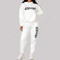 Women's Sets Hoodies Pants 2 Piece Outfits Aesthetic Sportswear Sweatsuit Chicago Graphic Letter Print Plus Size Pink Tracksuit