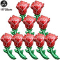 7pcs Valentines Heart Balloon 18" Foil Love Balloons Happy Valentines Balloon I Love You Balloon Valentines Day Wedding Decors