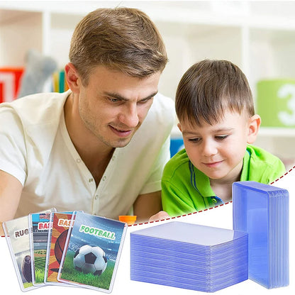 10PCS Standard 35PT Top Loaders Game Card Sleeves Top loaders Card Protector for Baseball Football Sports Game Cards PVC Slot