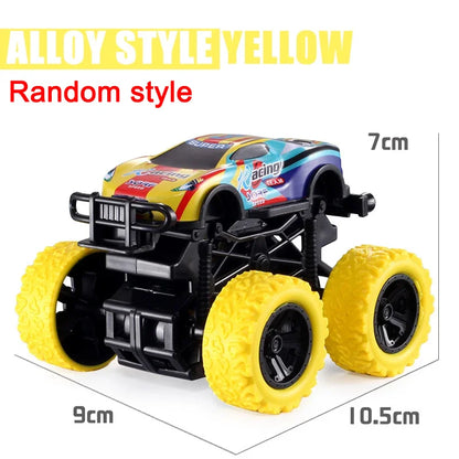 Pull Back Toy Car Inertial Rotation Car Four-wheel Drive Off-road Vehicle SUV Racing Power Children's Toy Car