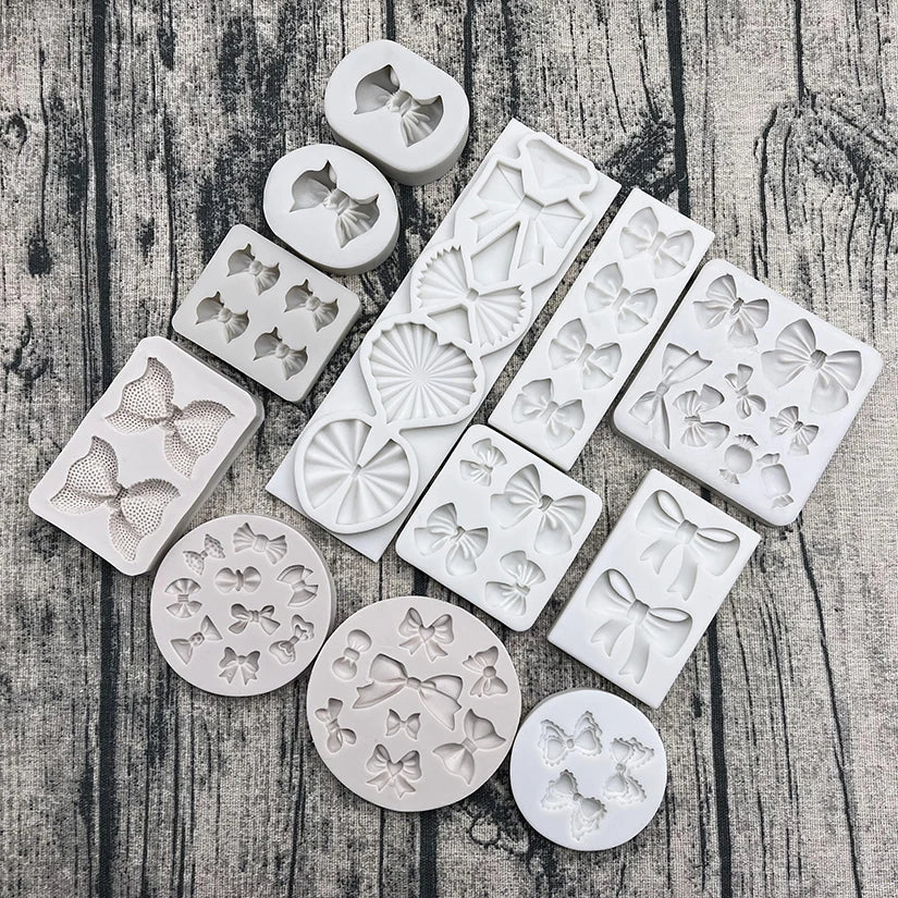 Bow Bowknot Silicone Cake Baking Mold Sugarcraft Chocolate Cupcake Resin Tools Fondant Decorating Tools