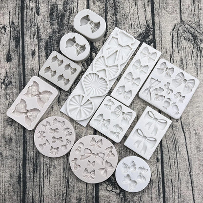 Bow Bowknot Silicone Cake Baking Mold Sugarcraft Chocolate Cupcake Resin Tools Fondant Decorating Tools
