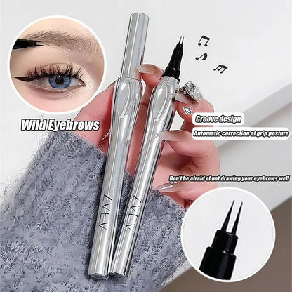 2Point Wild Eyebrow Pencil Long Lasting Easy To Grip Eyebrow Tattoo Waterproof Thin Liquid Lying Silkworm Brow Pen Korean Makeup