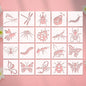 20‑Piece Insect Series Stencil Set – Reusable Hollow‑Out Dragonfly, Bee & Insect Pattern Templates for DIY Painting and Craft Projects