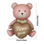 Happy Birthday Animal Foil Ballo﻿ Cute Matte on Bear Rainbow Bow Dinosaur Candy Balloon Design