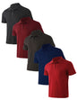 Men’s 5‑Pack Summer Polo Shirts – Solid Color, Breathable, Quick‑Dry