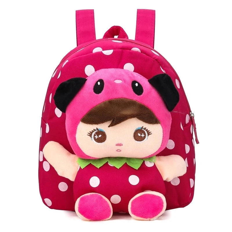 Kids Cartoon Plush Backpack – Toddler Kindergarten School Bag (Kawaii Style