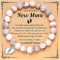Women Bracelet New Mom Gifts Natural Stone Beaded Bracelet For Pregnant Women 1st Time Mothers Day Mom Mommy to Be Bracelet Gift