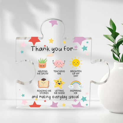 Acrylic Heart Thank‑You Plaque – Appreciation Gift