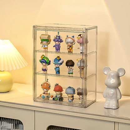 Multi-Purpose Storage Display Cabinet – Action Figures, Blind Boxes, Bags, Cosmetics, and Bathroom Organizer for Neat Display