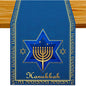 Hanukkah Menorah Table Runner – Star of David Holiday Home Décor
