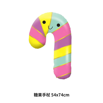 32Inch Donut globos Foil Balloon Fruit Ice Cream Helium Balloon Birthday Party Decoration Kids Toy Sweet Digital baby shower