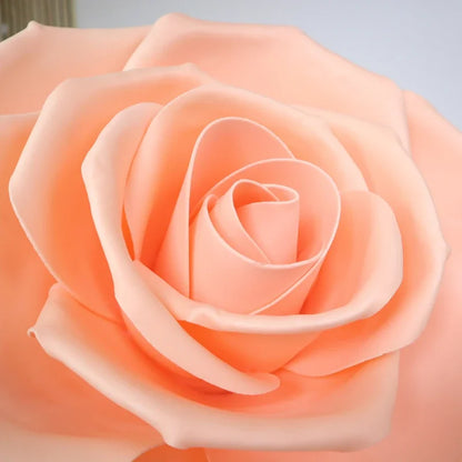 40-60CM Artificial Rose Head Wedding Decoration Large Event Decoration Shopping Mall Window Photography Props 3D PE Flowers