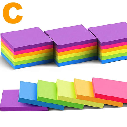 LOLEDE Kawaii Sticky Notes & Notepad Set – Index Tabs, Scratch Paper & Cute Stationery for School or Office