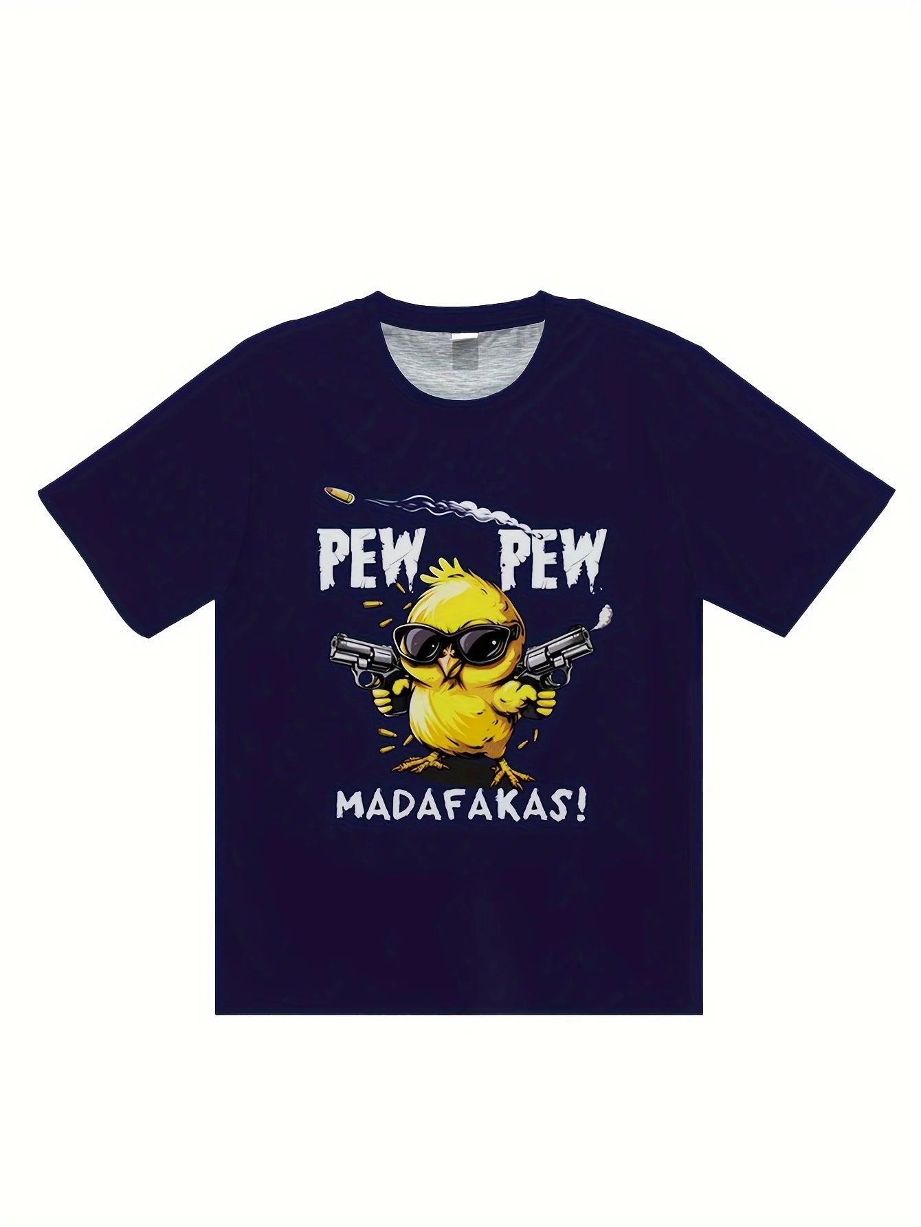 Summer men's 100% pure cotton casual loose oversized cool girl cartoon printed comfortable round neck short sleeved T-shirt top
