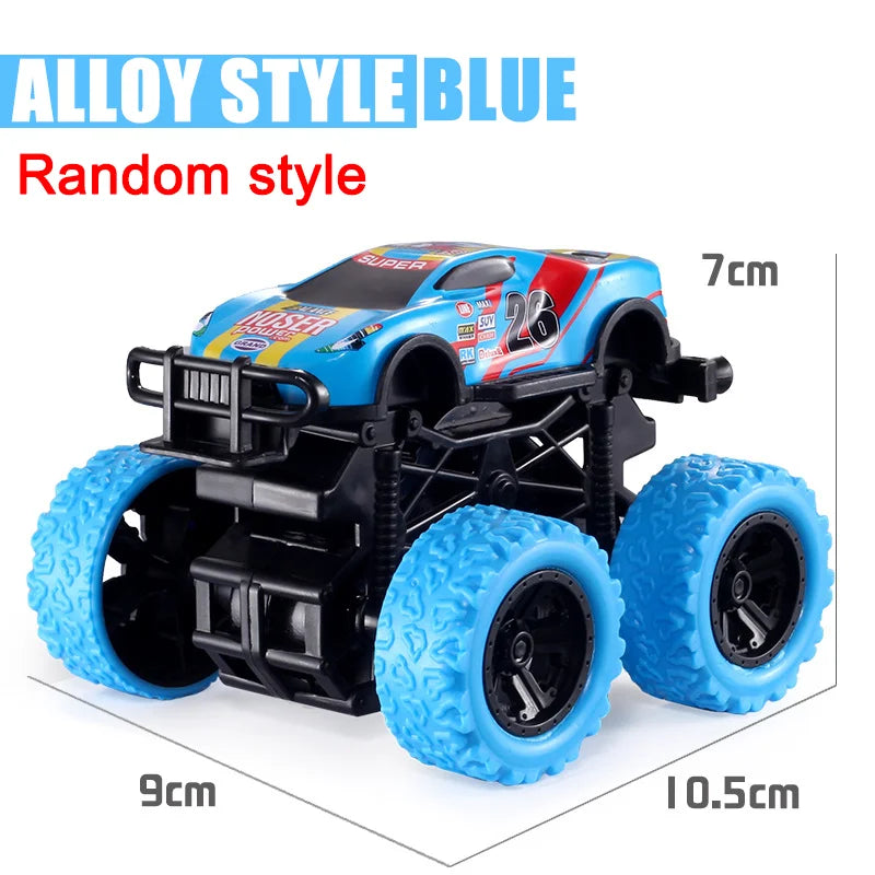 Pull Back Toy Car Inertial Rotation Car Four-wheel Drive Off-road Vehicle SUV Racing Power Children's Toy Car