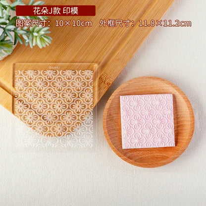 New Plant Flower Cookie Embosser Mould Spring Easter Party Fondant Biscuit Mold Cake Decorating Tools Acrylic Icing Cookie Mould