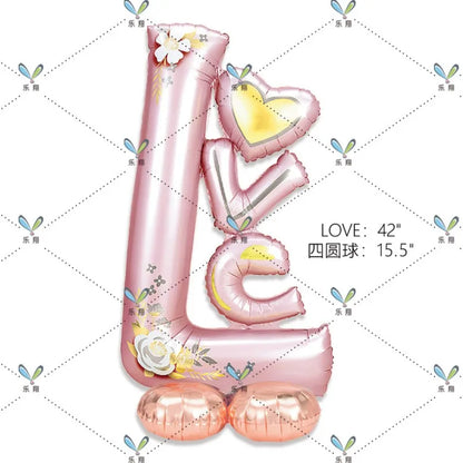 Boutique Standing Base Moon Stars Clouds Cake Aluminum Film Balloon Birthday Party Decoration Baby Bath
