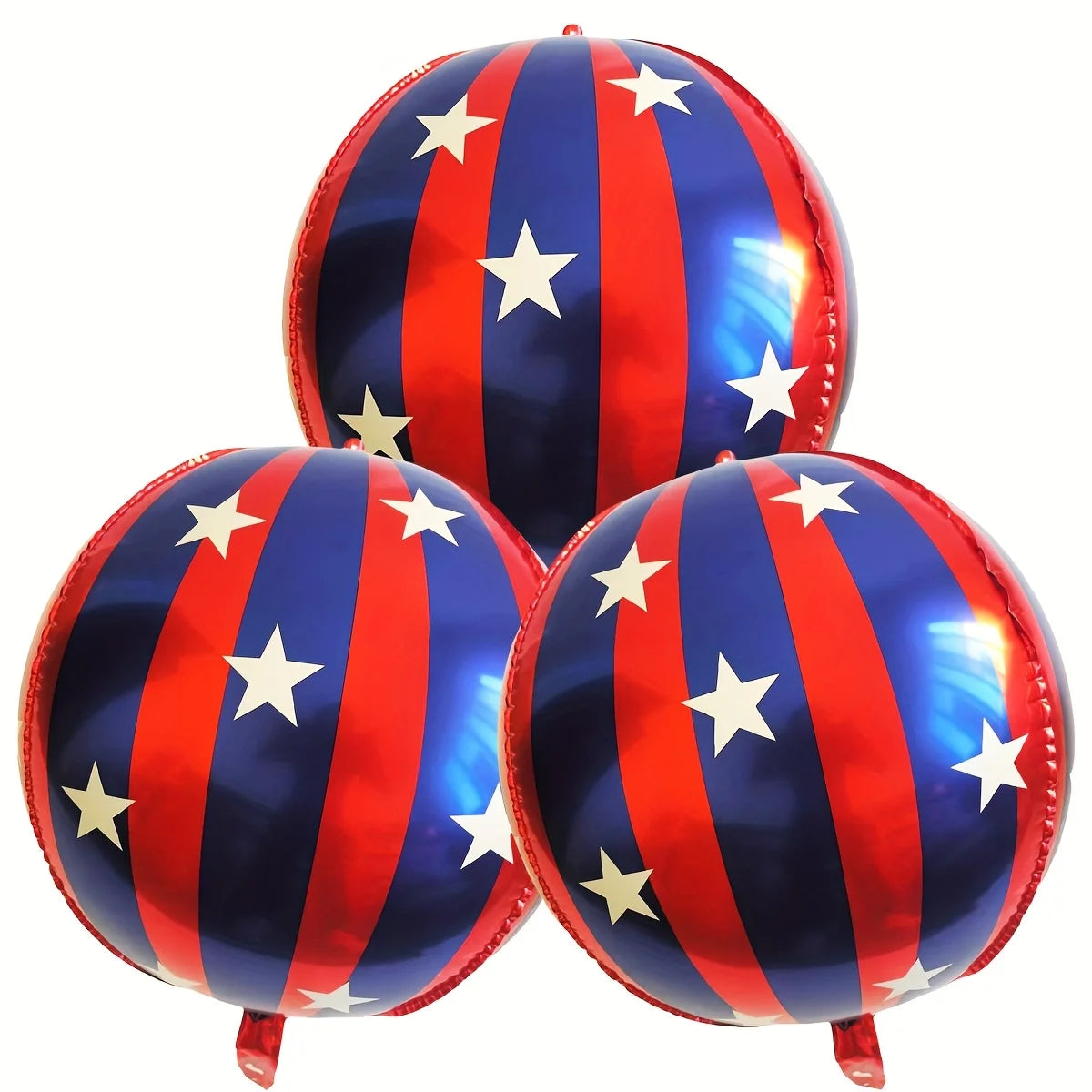 3/6PCS 22inch Striped Star Foil Balloon Home Decoration Balloons KTV Mall School Wedding Christmas Decoration Balloons DIY Gifts