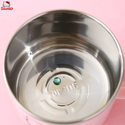 1pc Sanrio Hello Kitty Stainless steel Insulated Water cup  with Lid and Handle