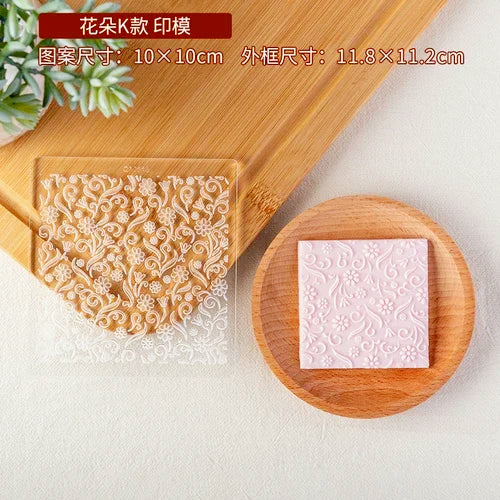 New Plant Flower Cookie Embosser Mould Spring Easter Party Fondant Biscuit Mold Cake Decorating Tools Acrylic Icing Cookie Mould