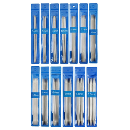 10pc/35pcs/65pcs Stainless Steel Knitting Needles Knitting supplies DIY Handmade Craft Yarn Knitting Tool For Mom Size 1.5mm-5mm
