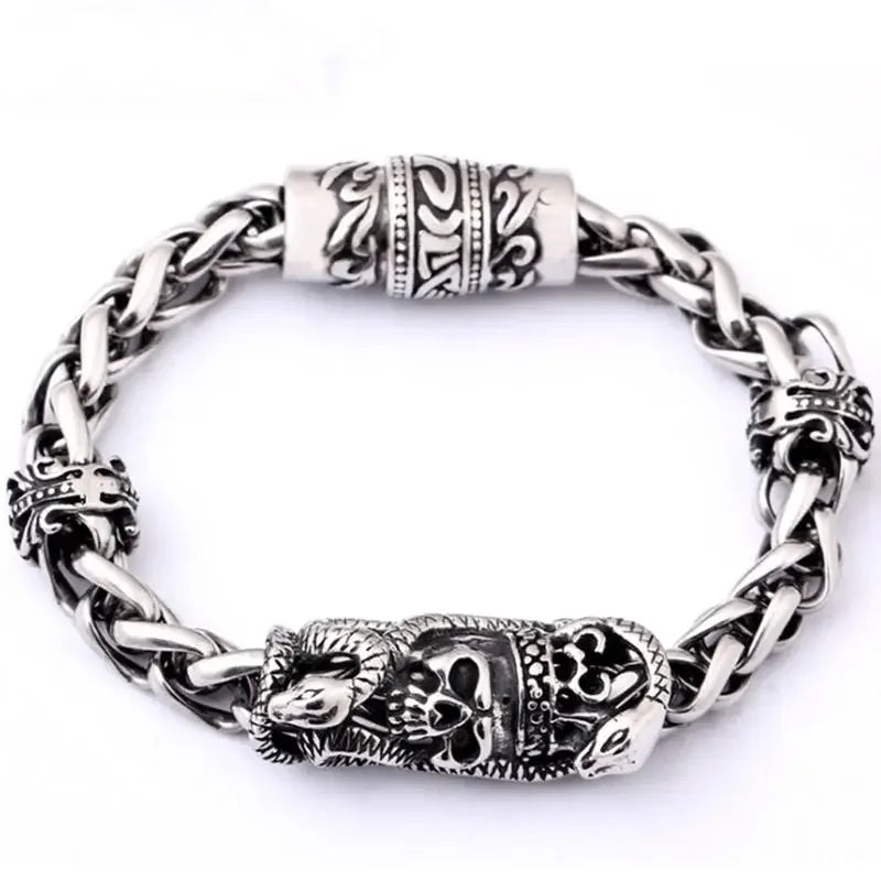 Trendy Punk Bracelet High Quality Skull Bracelet Boutique Jewelry Birthday Gift