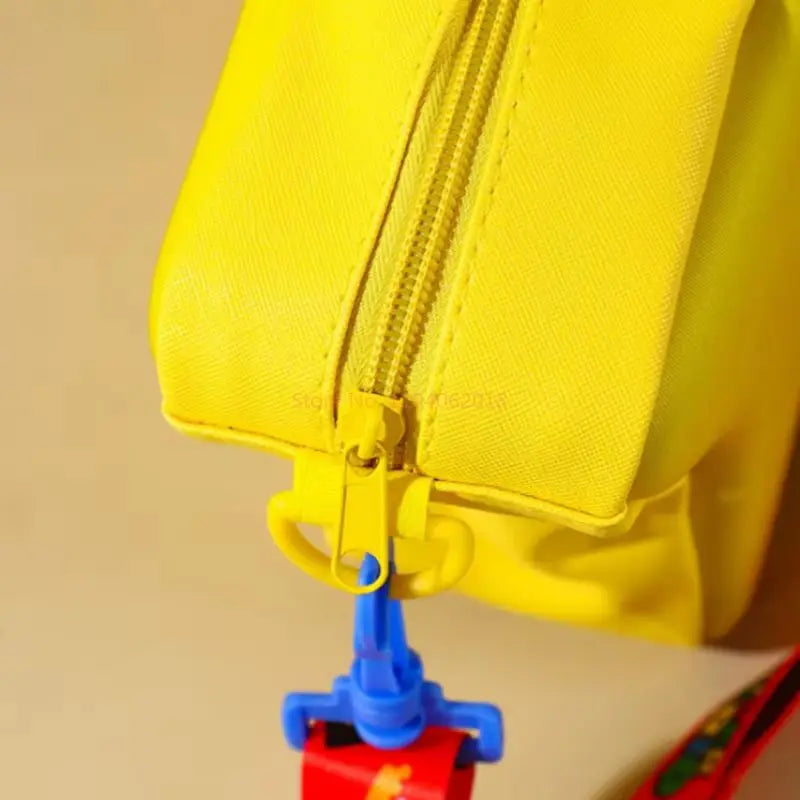 Super Mario Yellow Star Backpack – Cute Big‑Eye Anime Bag for Girls, Crossbody Student Gift