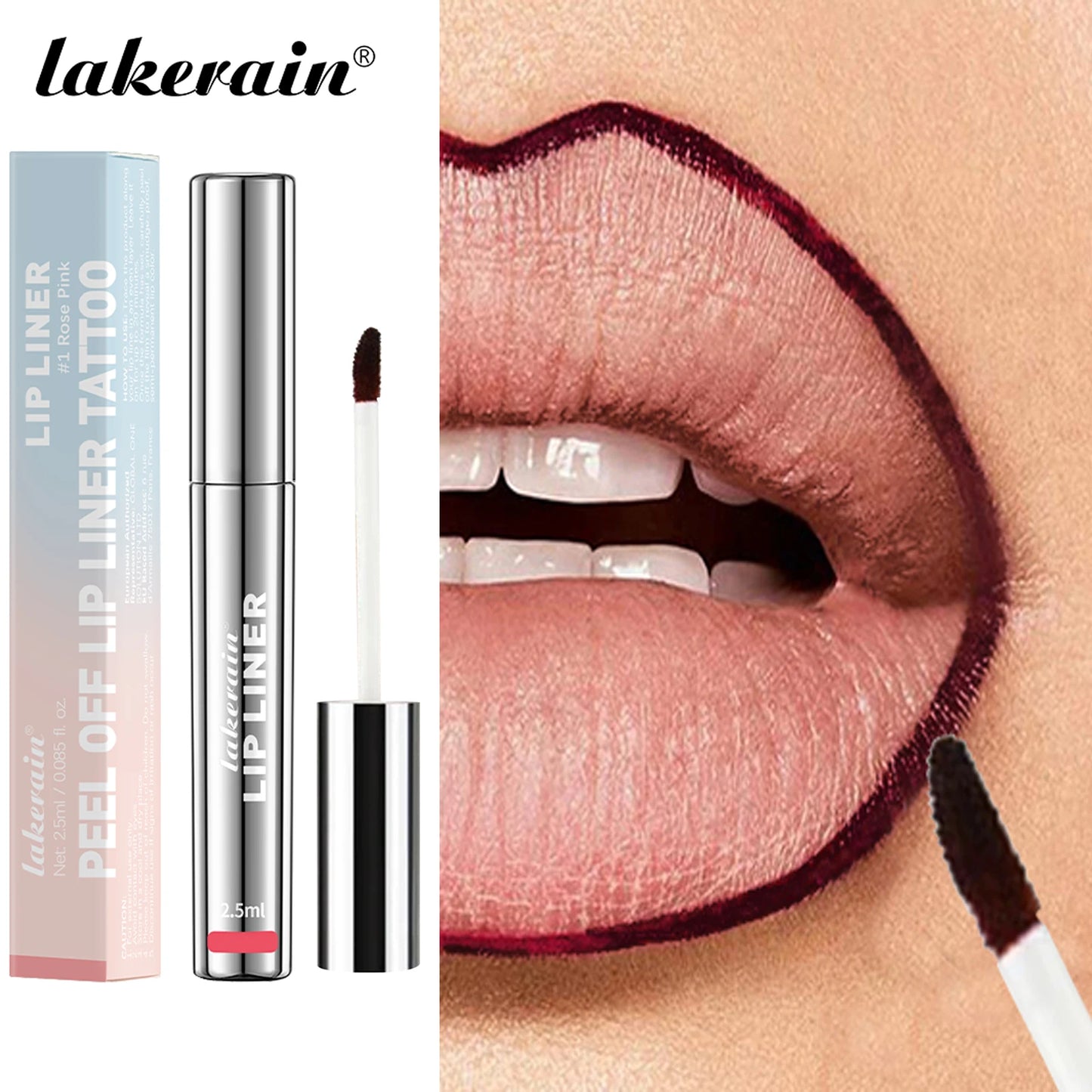4PCS/1PCS Highly Pigmented Lip Liner Tattoo Matte Peel Off Lasting Waterproof Transfer-proof Lipstick Lip Stain