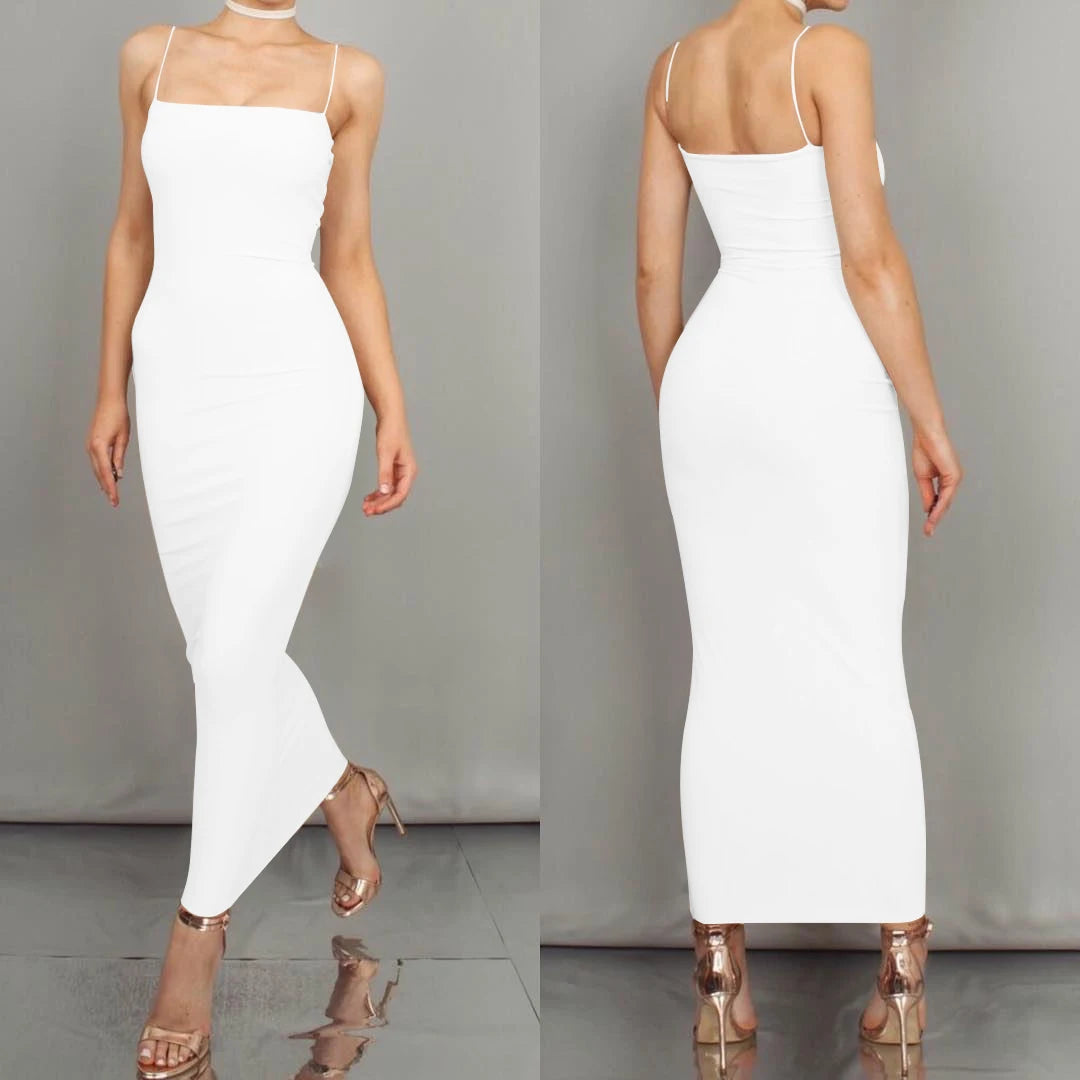 Women's  Long Sling  Sexy Suspender Dress