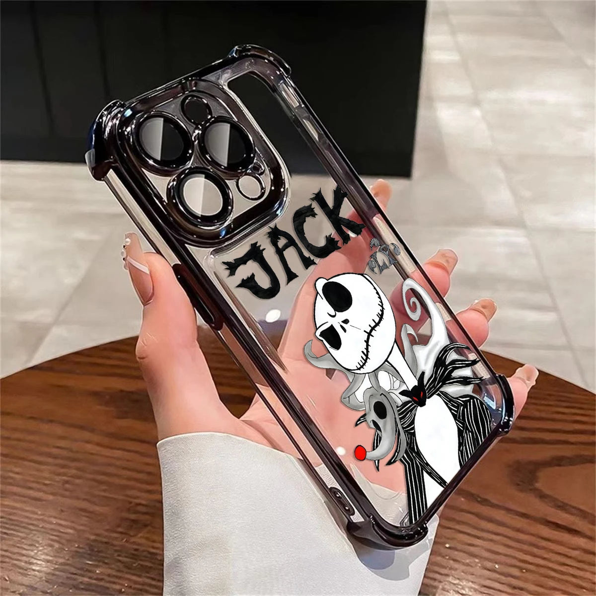 The Nightmare before Christmas Phone Case For iPhone 16 15 14 13 12 11 Pro Max Shockproof Clear Armor Cover