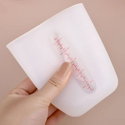 125/250/500ml Silicone Measuring Cup Tools With Scale DIY Gypsum Plaster Epoxy Resin Glue Mixing Cup Tools For Jewelry Making