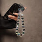 Shinning Bracelet Crystal Acrylic Butterfly Phone Charms Hanging Wrist Strap Mobile Phone Lanyard