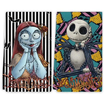 The Nightmare Before Christmas Towel & Dish Towel | Gothic Decor, Perfect for Day of the Dead & Family Party Supplies Flat Print