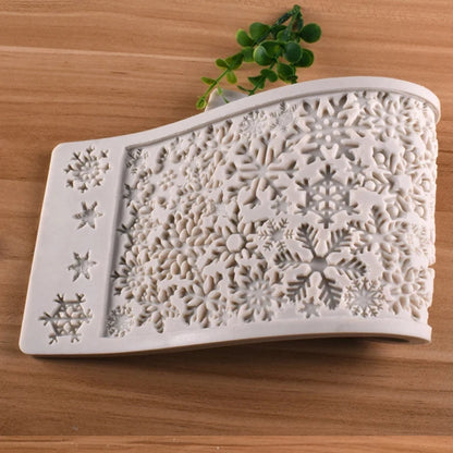 Christmas Snowflakes Silicone Mold Fondant Cake Chocolate Candy Jello Silicone Decorating Tools