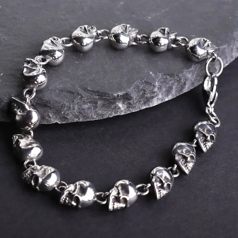 Trendy Punk Bracelet High Quality Skull Bracelet Boutique Jewelry Birthday Gift