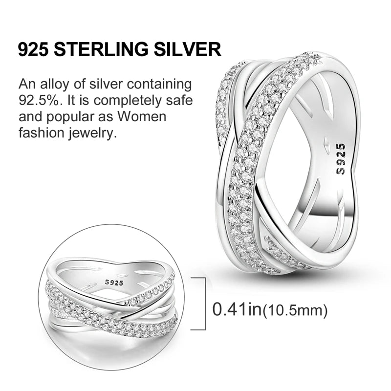 925 Sterling Silver Ring – Colorful Cubic Zirconia Women’s Wedding & Engagement Jewelry