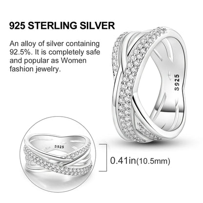 925 Sterling Silver Ring – Colorful Cubic Zirconia Women’s Wedding & Engagement Jewelry