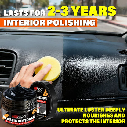 Car Plastic Restorer Back To Black Gloss Auto Interior Leather & Panel Renewal Wax Coating Agent Auto Polish And Repair Coating