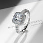 925 Sterling Silver Ring Fashion Pink Zircon High Quality For Women Rings Wedding Fine Jewelry Accessories Party Gift